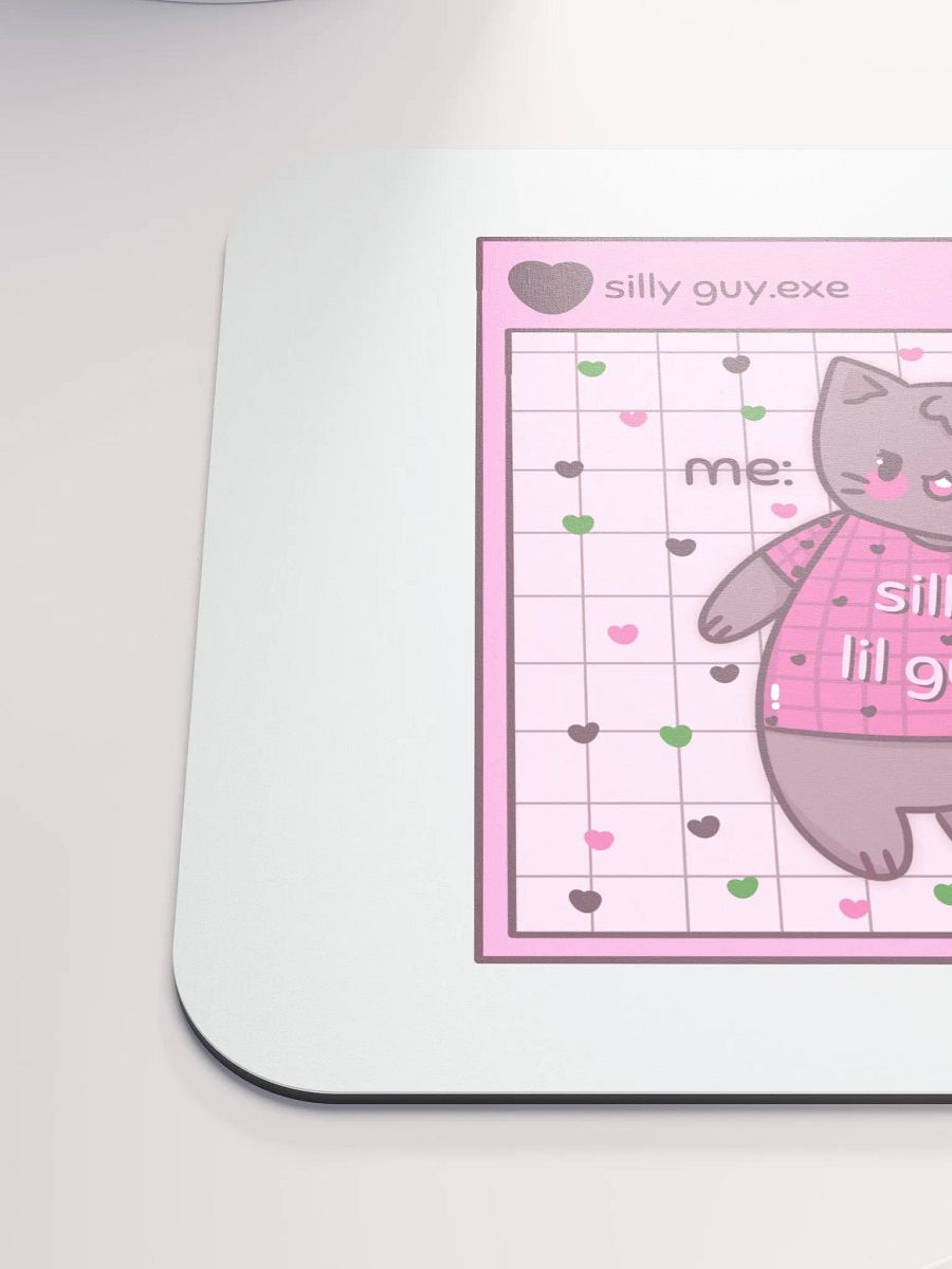 Silly Lil Guy Pink Mouse Mat product image (6)