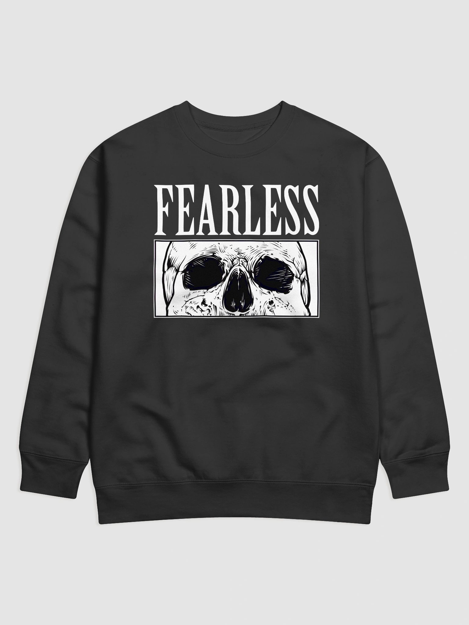 Fearless Skull Graphic Sweatshirt product image (1)