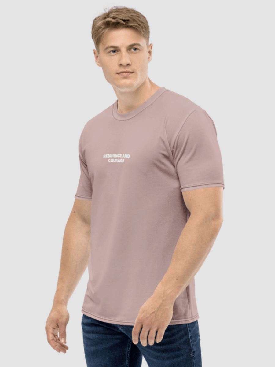Resilience and Courage T-Shirt - Dusty Pink product image (1)