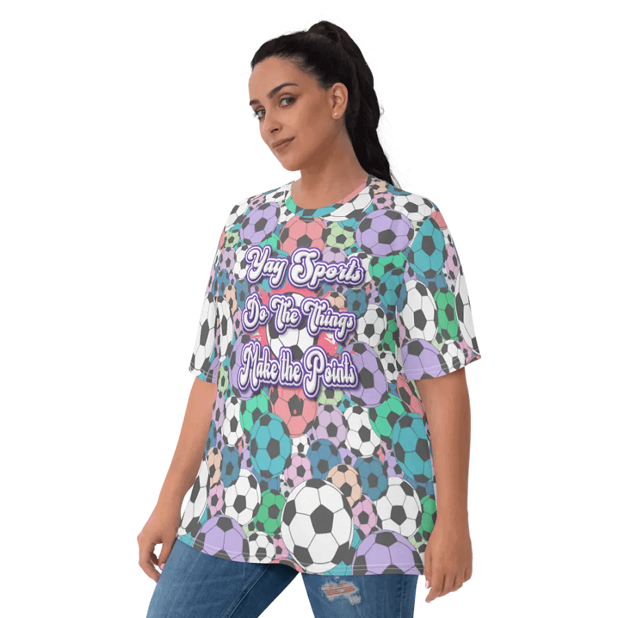 Yay Sports Soccer Football All Over Print T-shirt product image (10)
