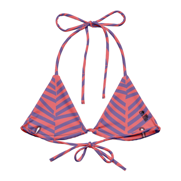 Skull Piercing Records Herringbone String Bikini Top product image (2)