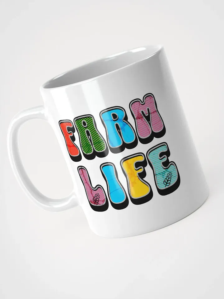 Farm Life Colorful Typography Mug product image (2)