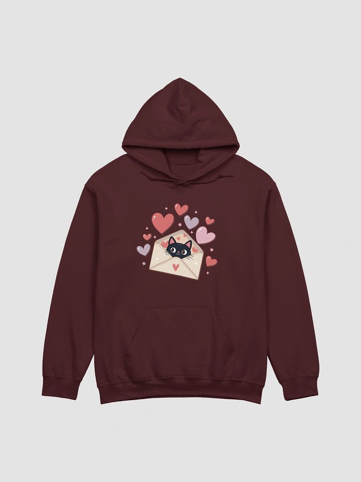 Feline Valentine Envelope -regular fit hoodie product image (4)