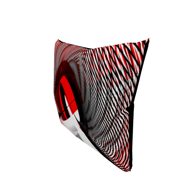 Lissajous Subversion - Lissajous Figures Mathematical Art Pillow product image (3)