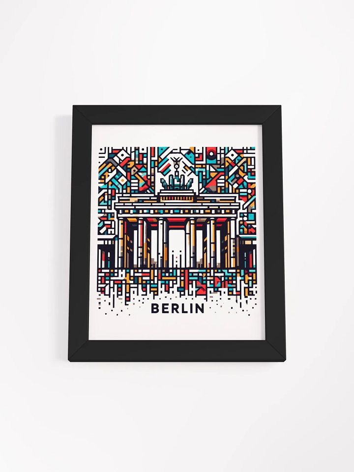 Framed High-Quality Matte Poster (in) | AI Design Berlin city product image (2)