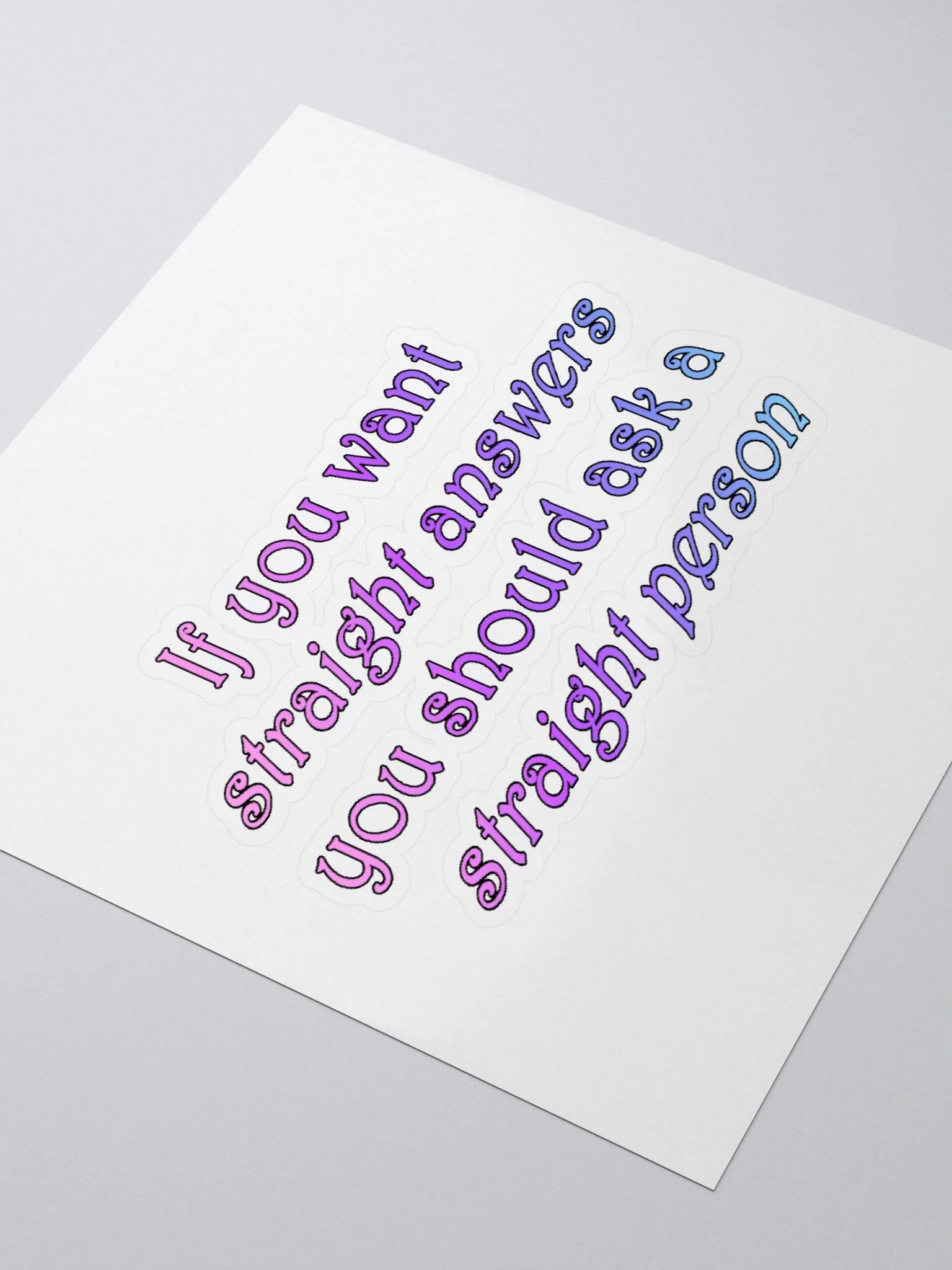 Straight Answers Sticker product image (9)