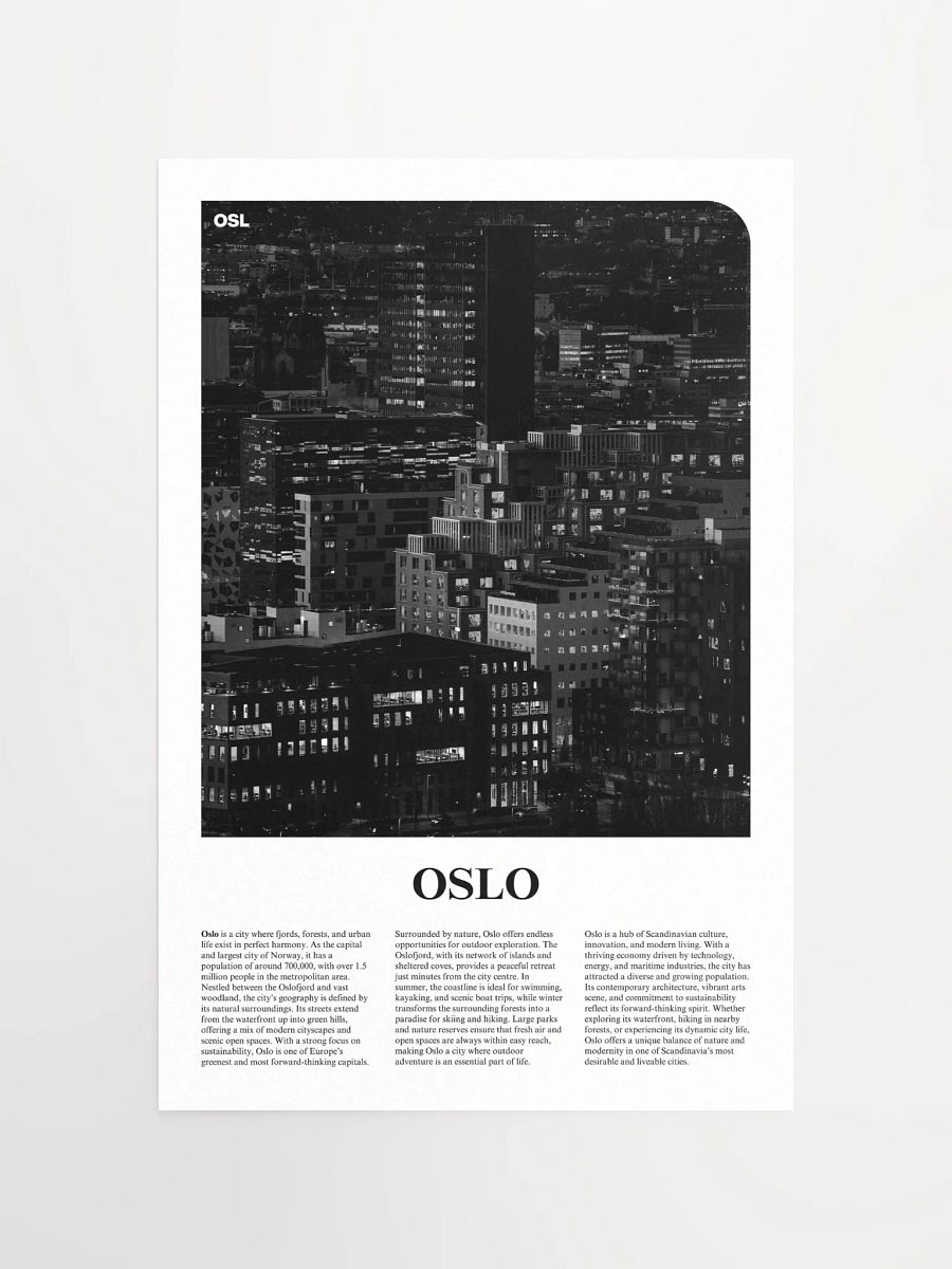 Oslo 03 Newspaper Poster product image (5)