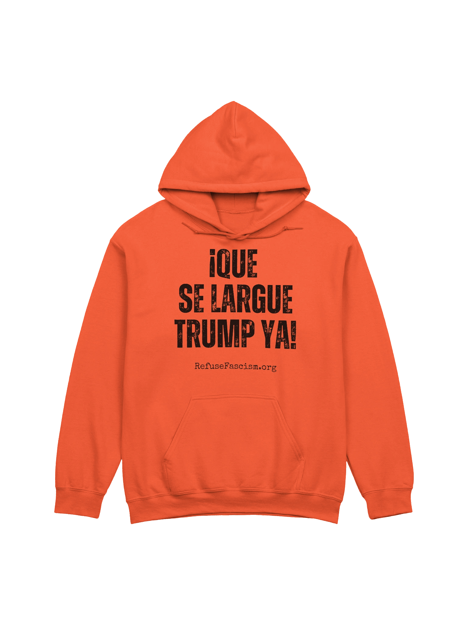 Que Se Largue Trump Ya! Orange Hoodie product image (1)