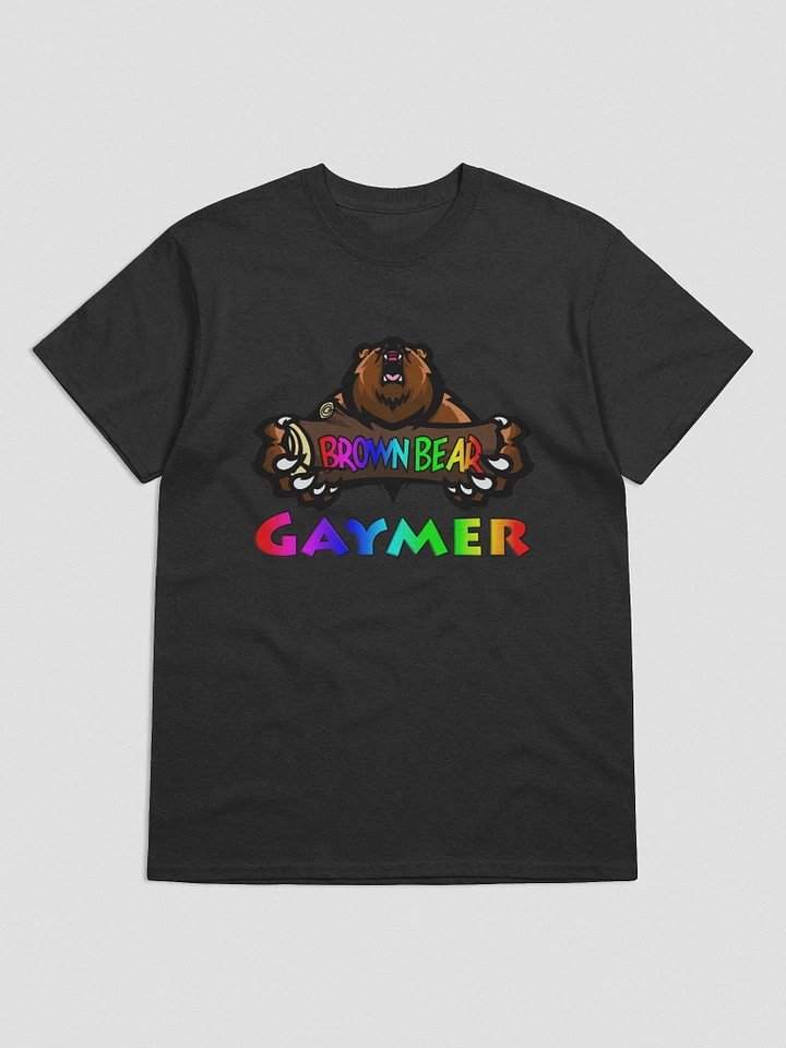 Brown Bear Gaymer (Rainbow Pride) - Dark Color T-Shirt product image (10)