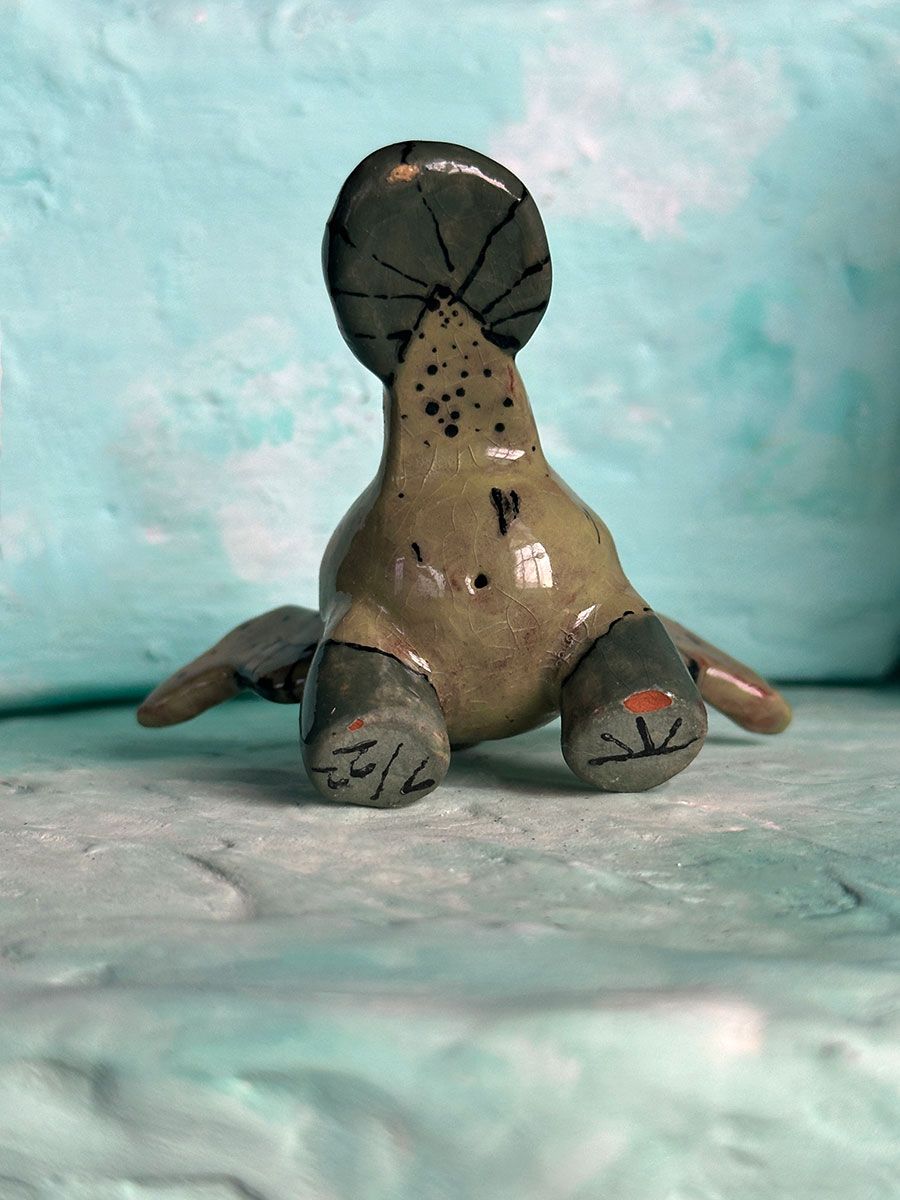 Green Oviraptor Ceramic Spill product image (3)