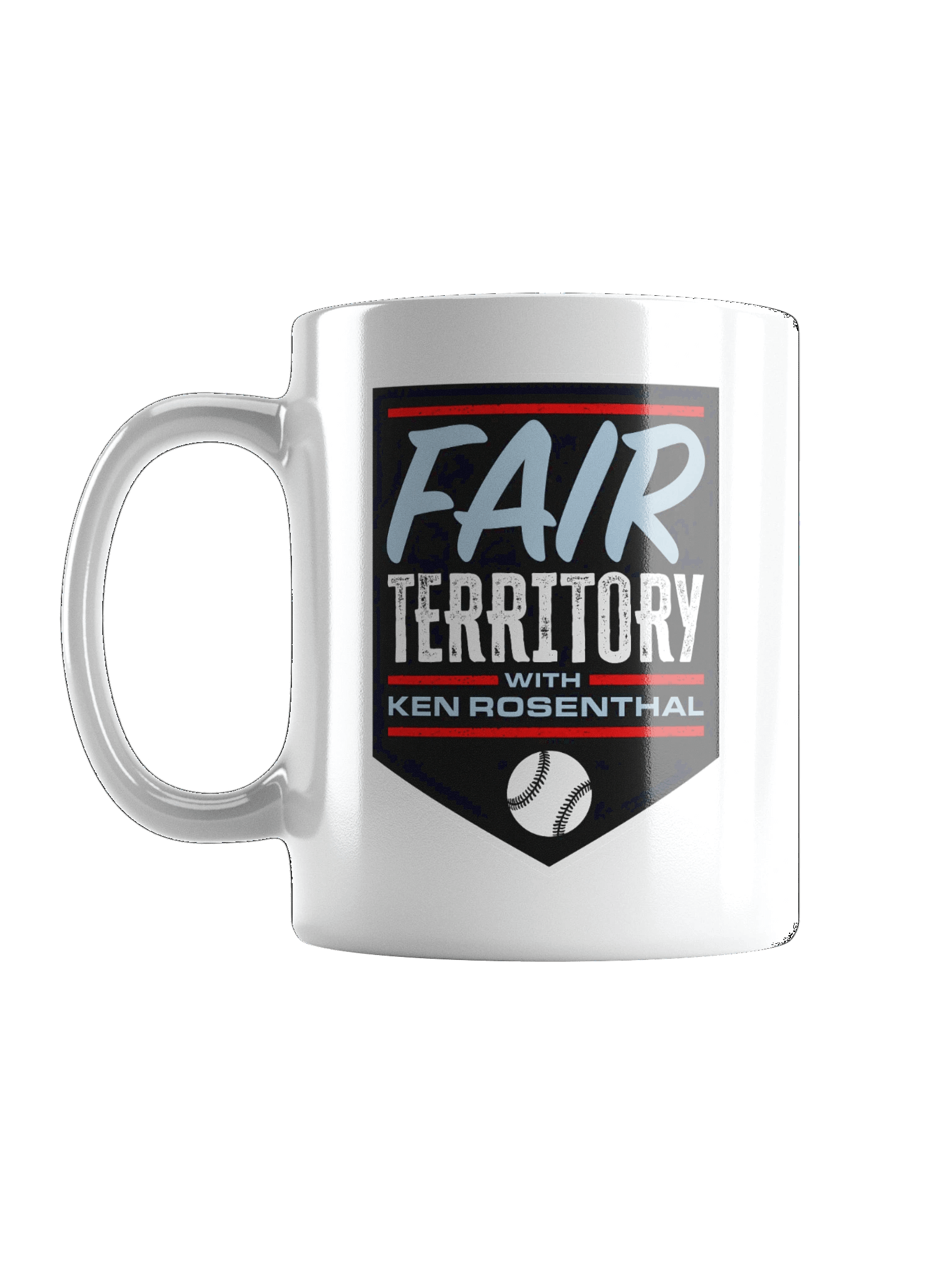 Fair Territory with Ken Rosenthal Glossy White Mug product image (6)