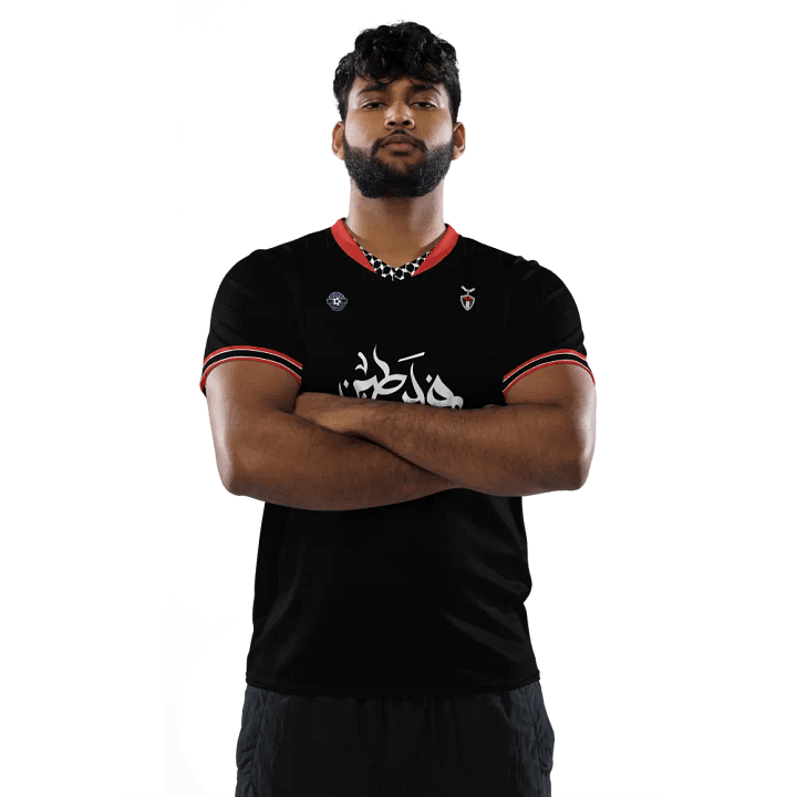 Palestine Arabic Unisex FC Football Black Soccer Jersey product image (2)