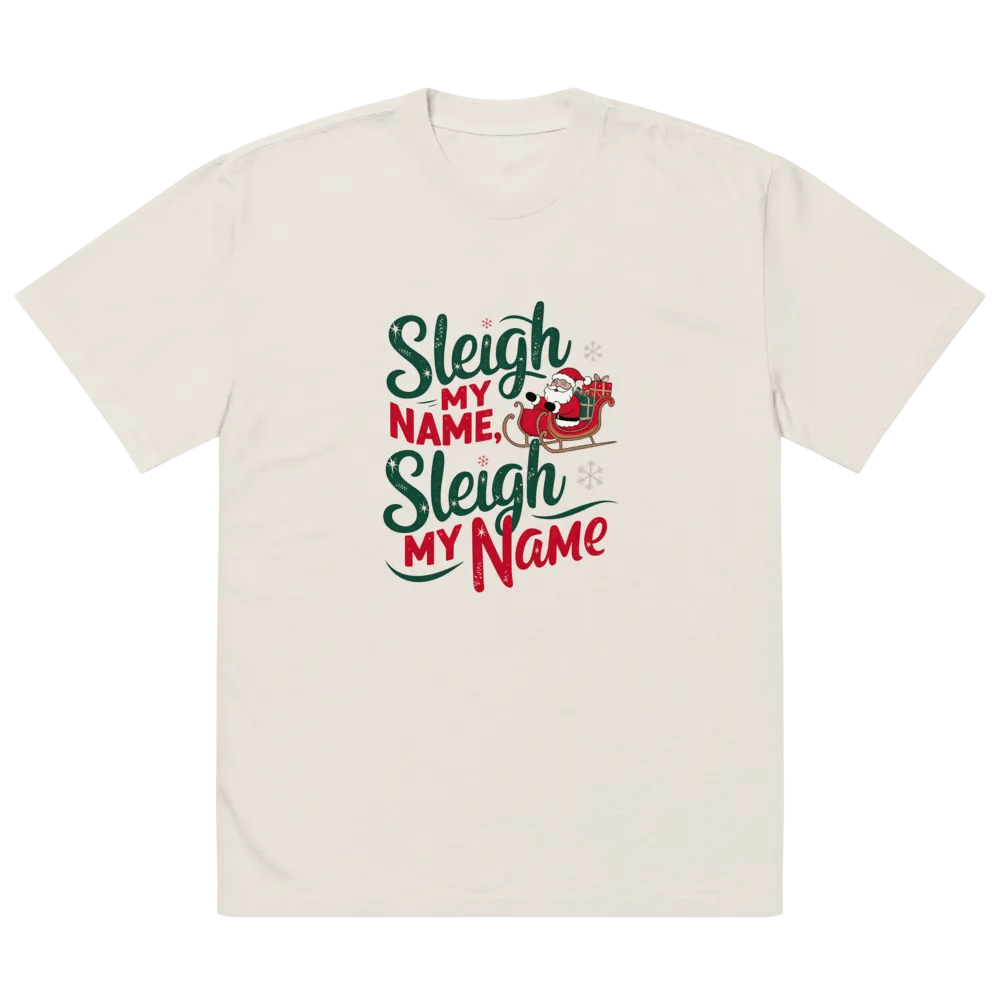 Festive Sleigh My Name Oversized Tee product image (2)