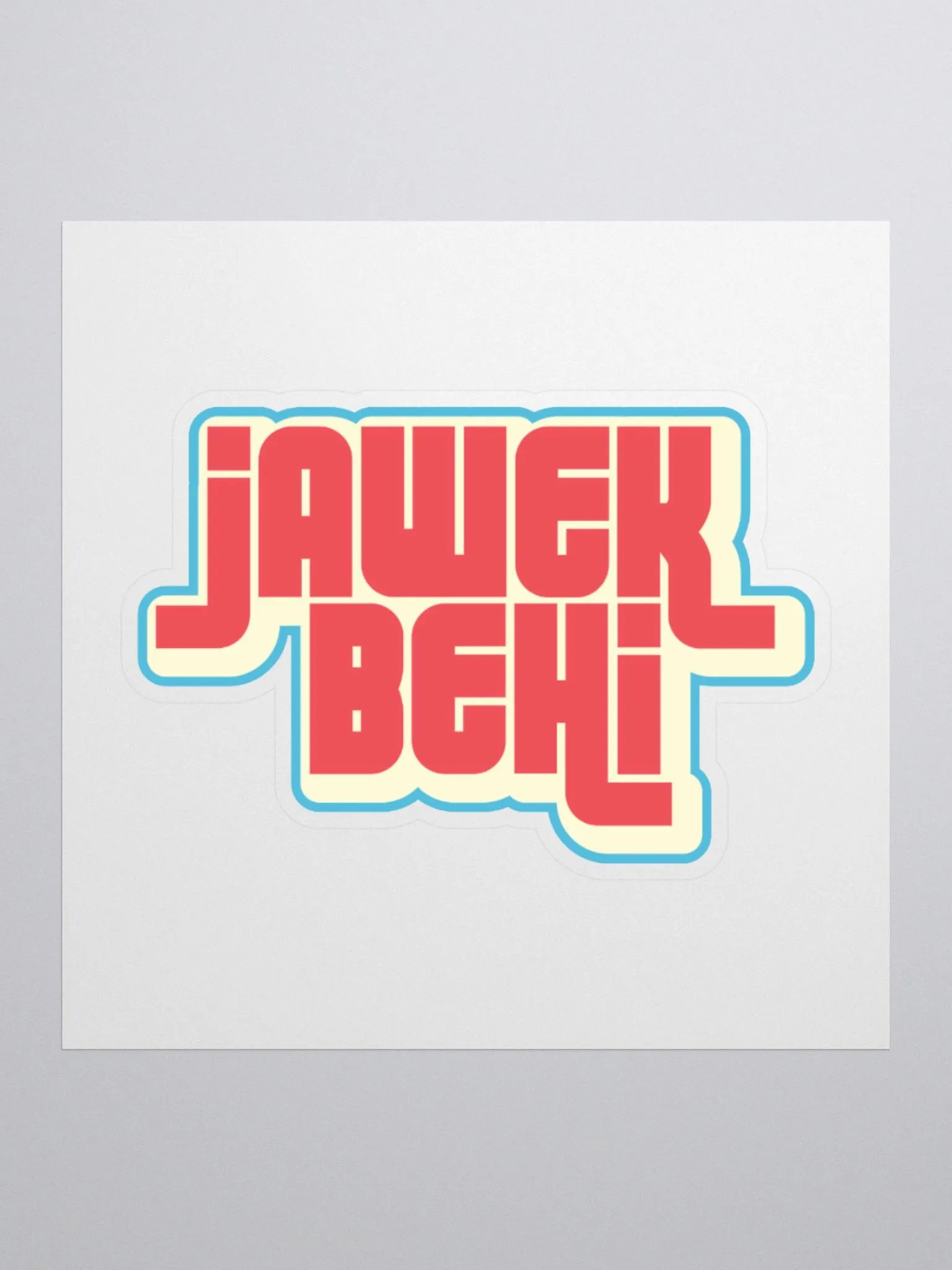 20Camels Tunisia Series Jawek Behi Sticker - Red product image (1)