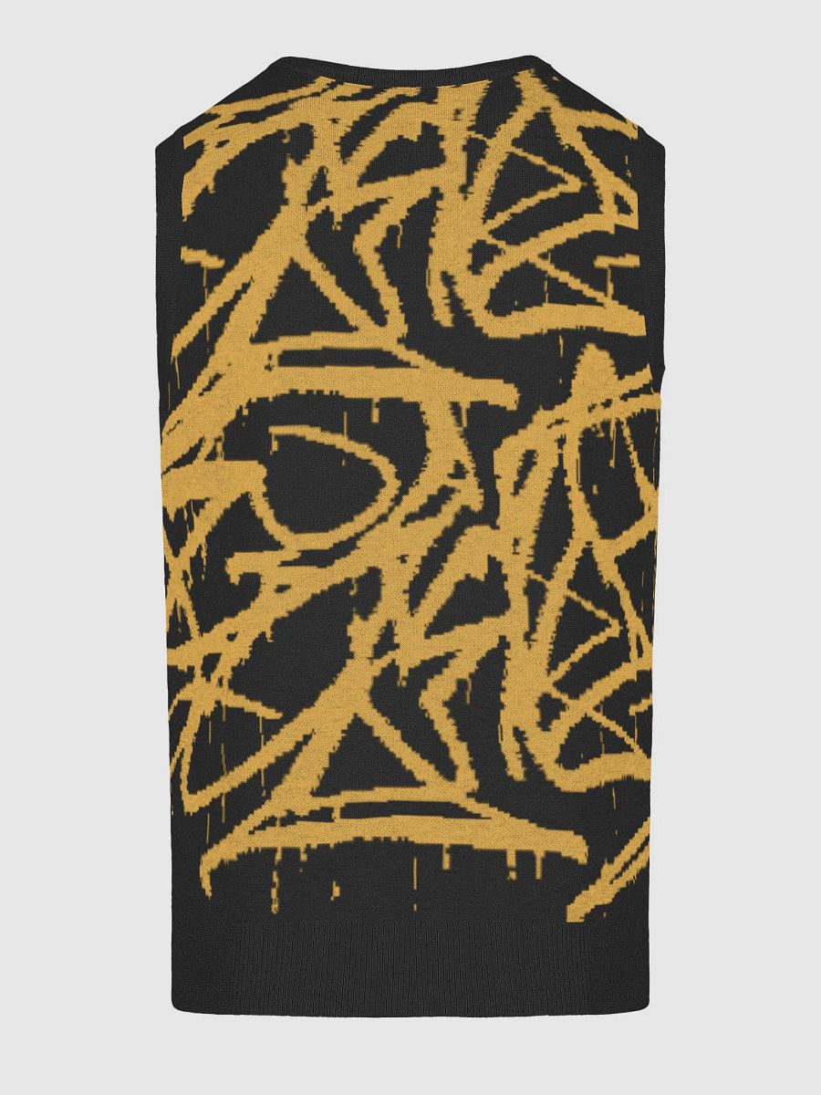 Customizable Jacquard Knit V-Neck Vest product image (20)
