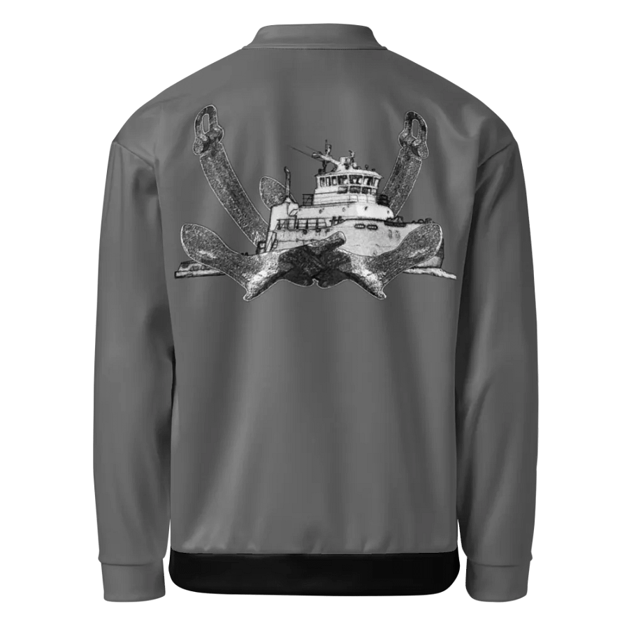 Twin Anchor Titan tug Gray Bomber Jacket product image (3)