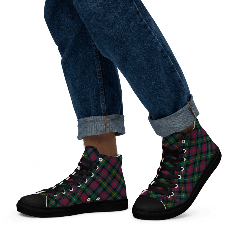Logan Tartan Men's High Top Shoes product image (5)