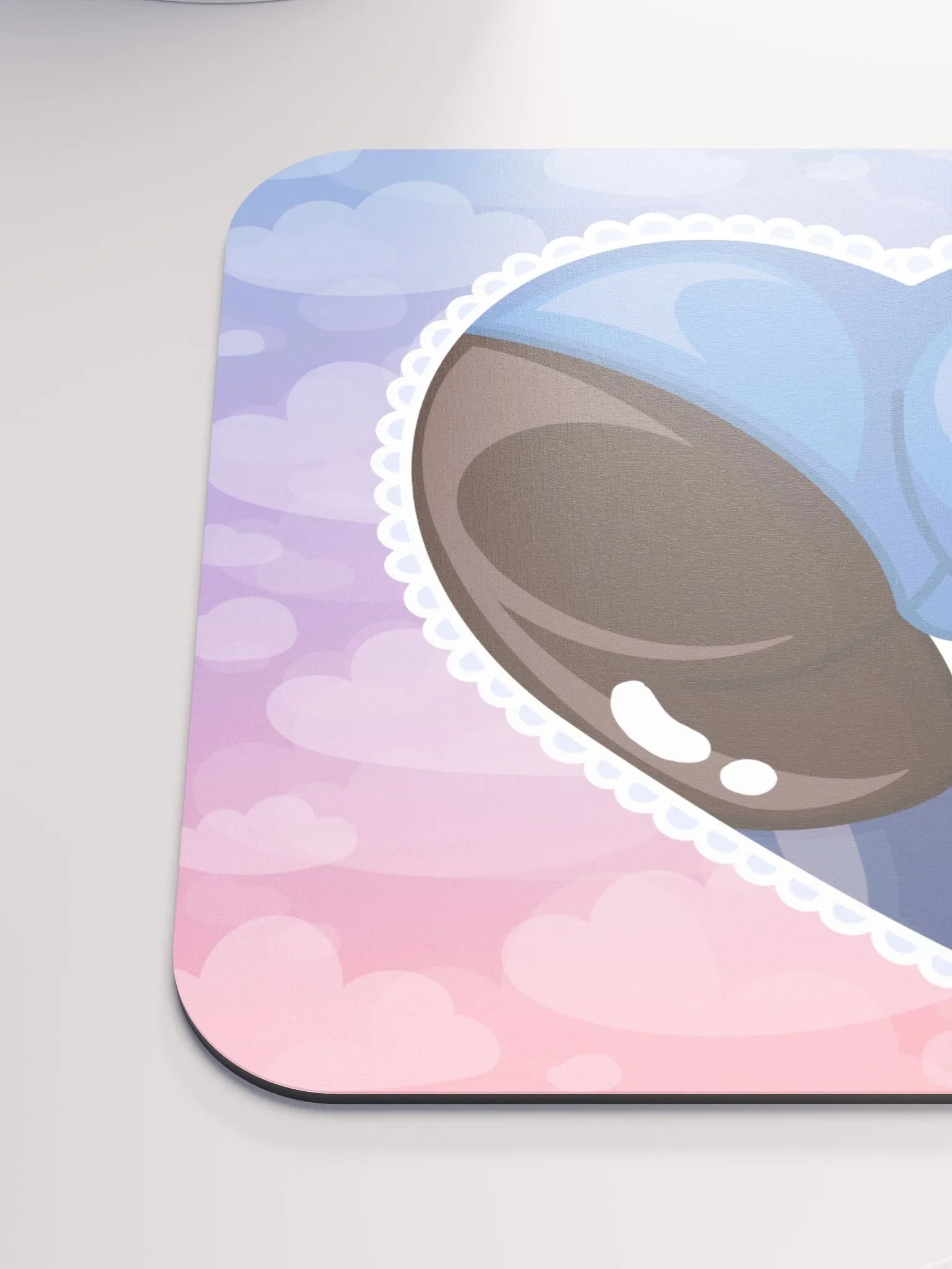 Blue Heart Booty Mousepad product image (6)