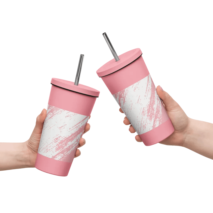 Paint Brush Pink Insulated Tumbler product image (10)