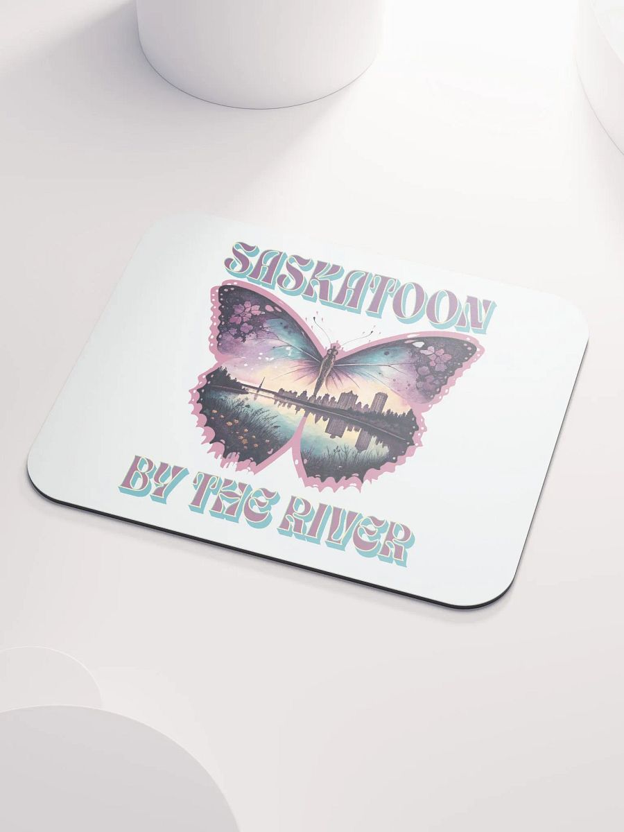Saskatoon By The River Butterfly Mouse Pad product image (3)
