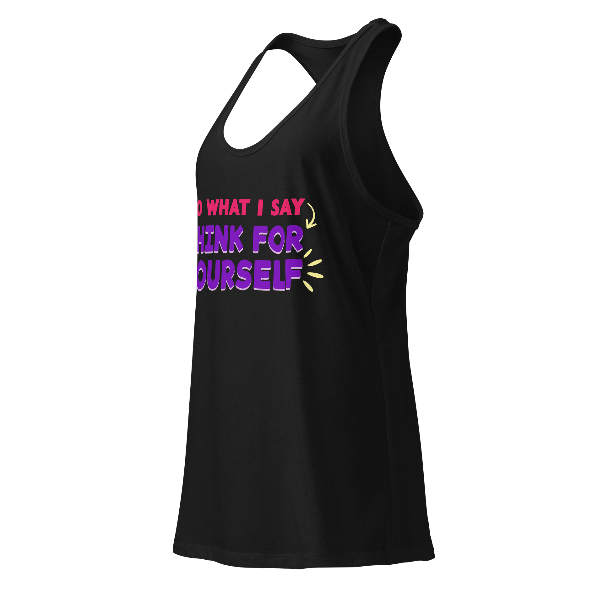 Think For Yourself Racerback Tank product image (6)