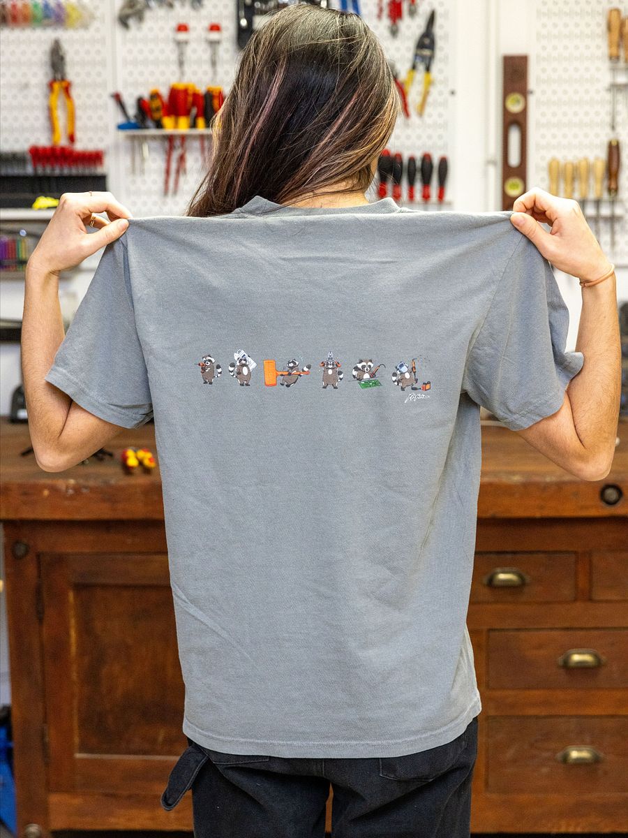 Raccoon on a Rocket on a Pocket Tee product image (13)