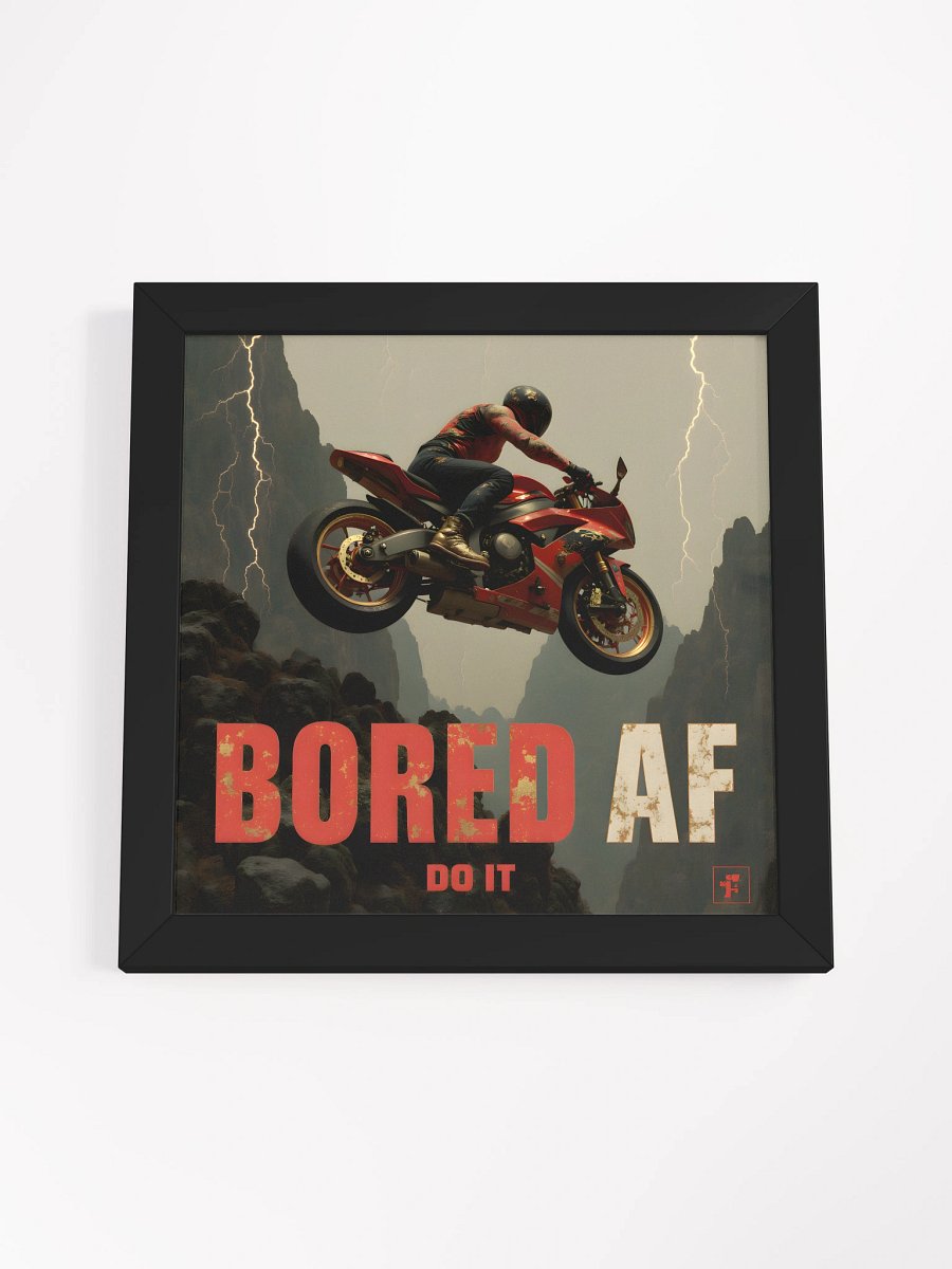 Mountain Moto Art Print – Bored AF Adventure Matte Poster product image (46)