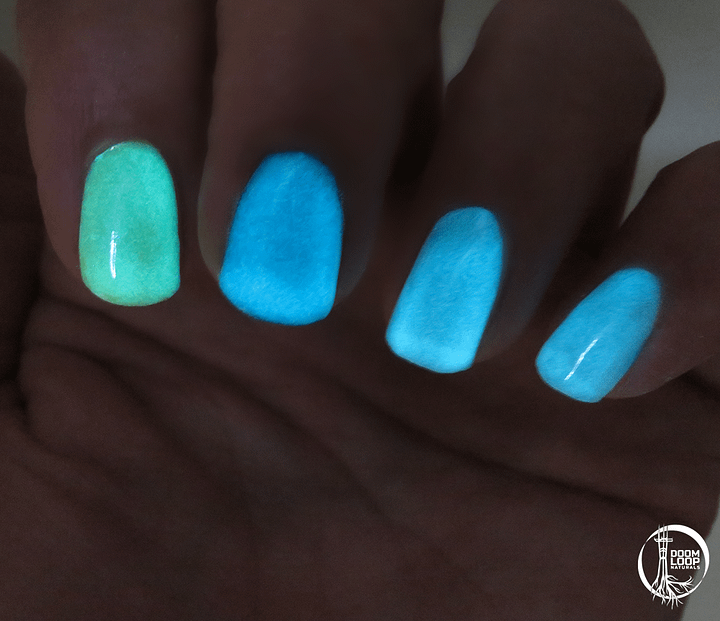 THE HITCHHIKER - Glow In The Dark Subtle Blue Shimmer Topper product image (2)