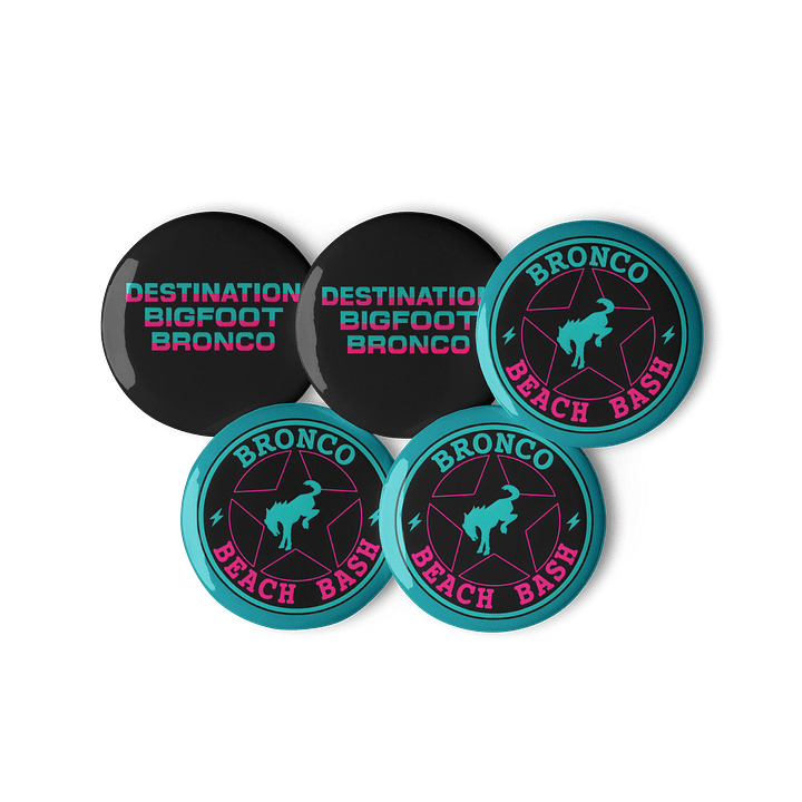 2025 Bronco Beach Bash Ocean City / Destination Bigfoot Bronco Collab | BBB & DBB Pin Set product image (3)