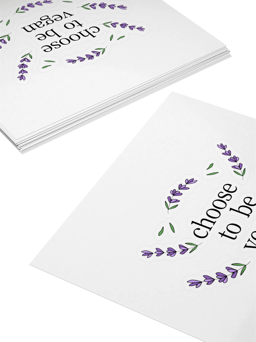 “Choose to be Vegan” Fun Sticker product image (4)