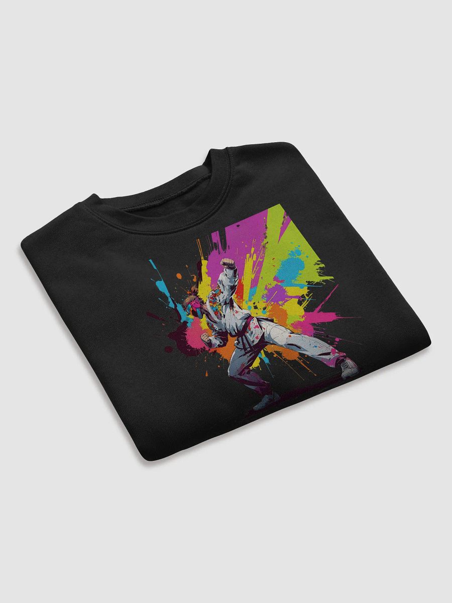 Bella+Canvas Women's Fleece Crop Sweatshirt ( D_0144_Color Kick Taekwondo Boy of the Streets ) product image (20)