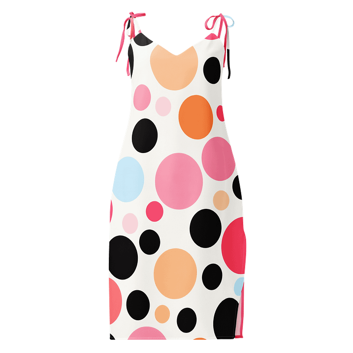 Multi-Colored Polka Dot Chiffon Slip Dress product image (1)