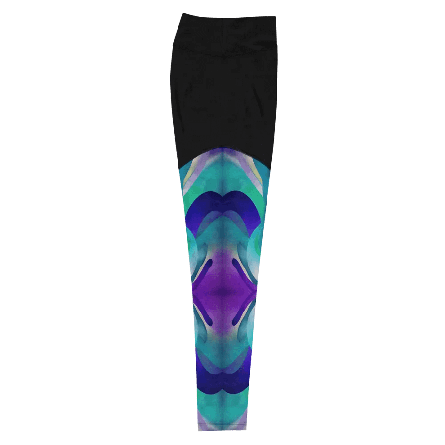 Ethereal Waves Sports Leggings product image (10)