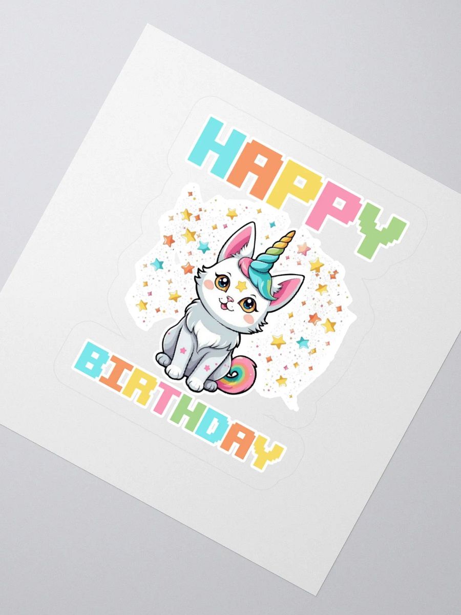Happy Birthday (Cat Unicorn) Sticker product image (2)