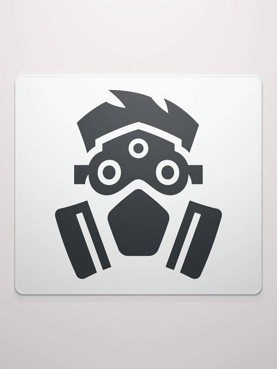 Minimalistic Gas Mask Mouse Pad product image (2)