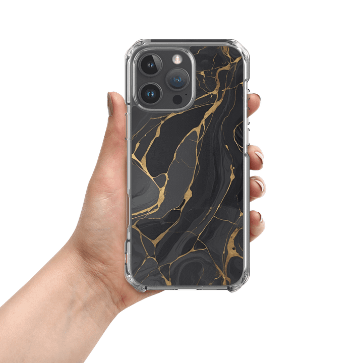 MagSafe® Clear Case for iPhone® – Ebon Gold Waves product image (13)