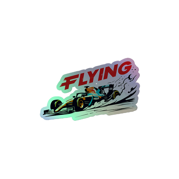 Formula 1 Speed Demon | Racing Art Print Holographic Sticker product image (2)