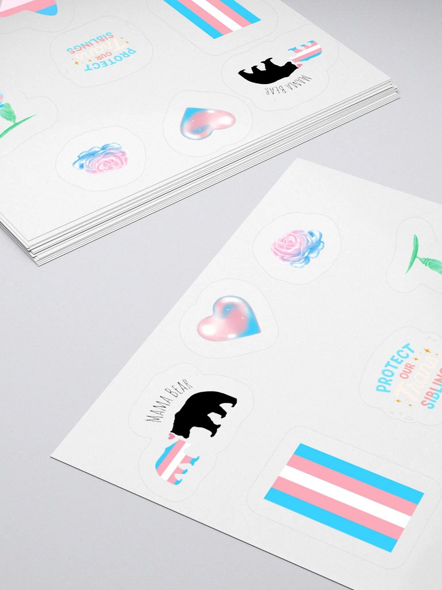 Trans Pride Sticker Pack – Set of 9 Inclusive Designs product image (4)