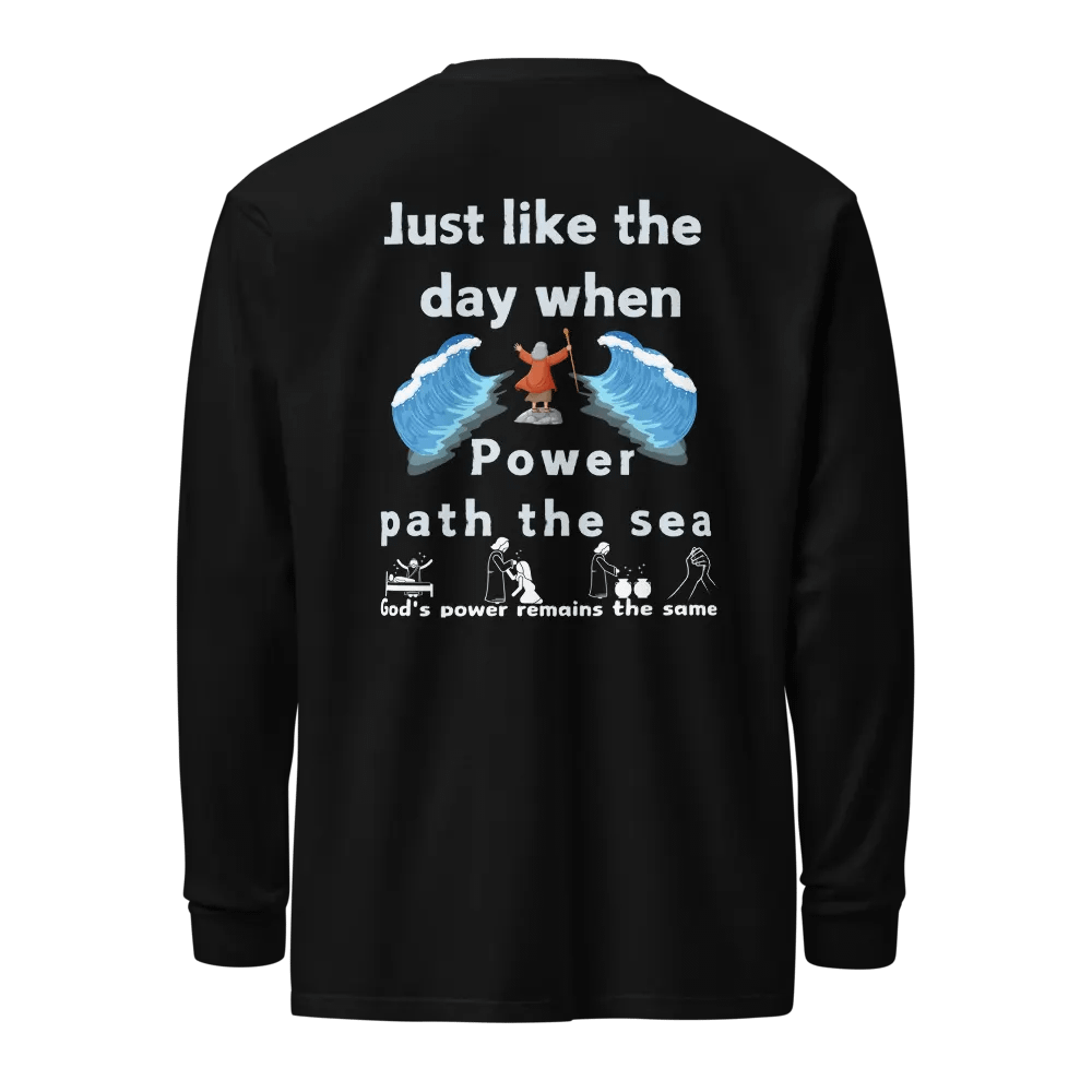 Just like the day when power path the sea Unisex long sleeve product image (4)