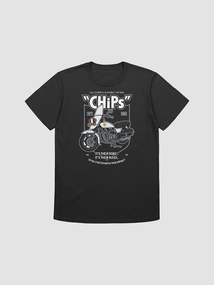 CHiPs Inspired Motorcycle Graphic T-Shirt product image (1)