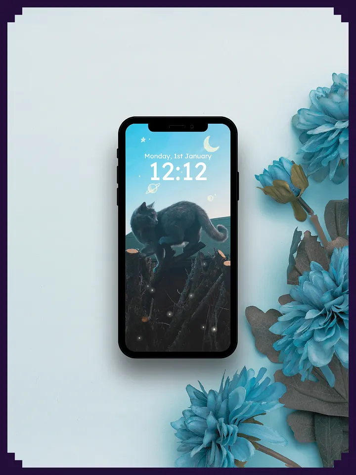 Space Kitty Wallpaper product image (1)