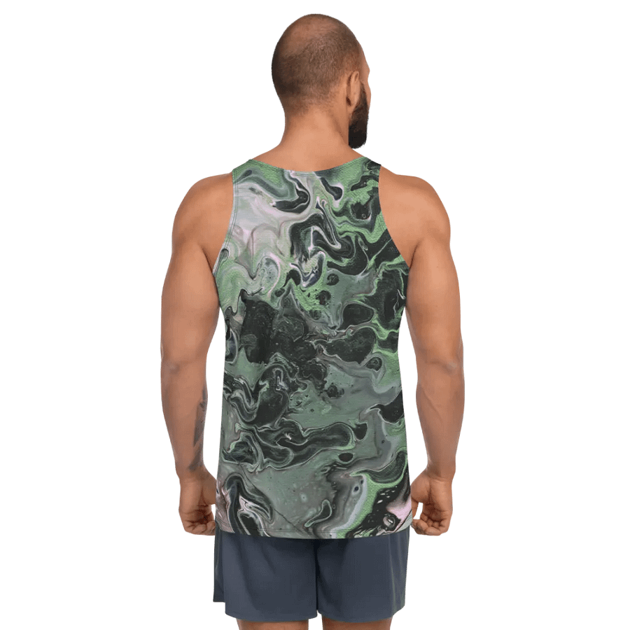 Metallic Green Fluid Acrylic Tank Top product image (2)