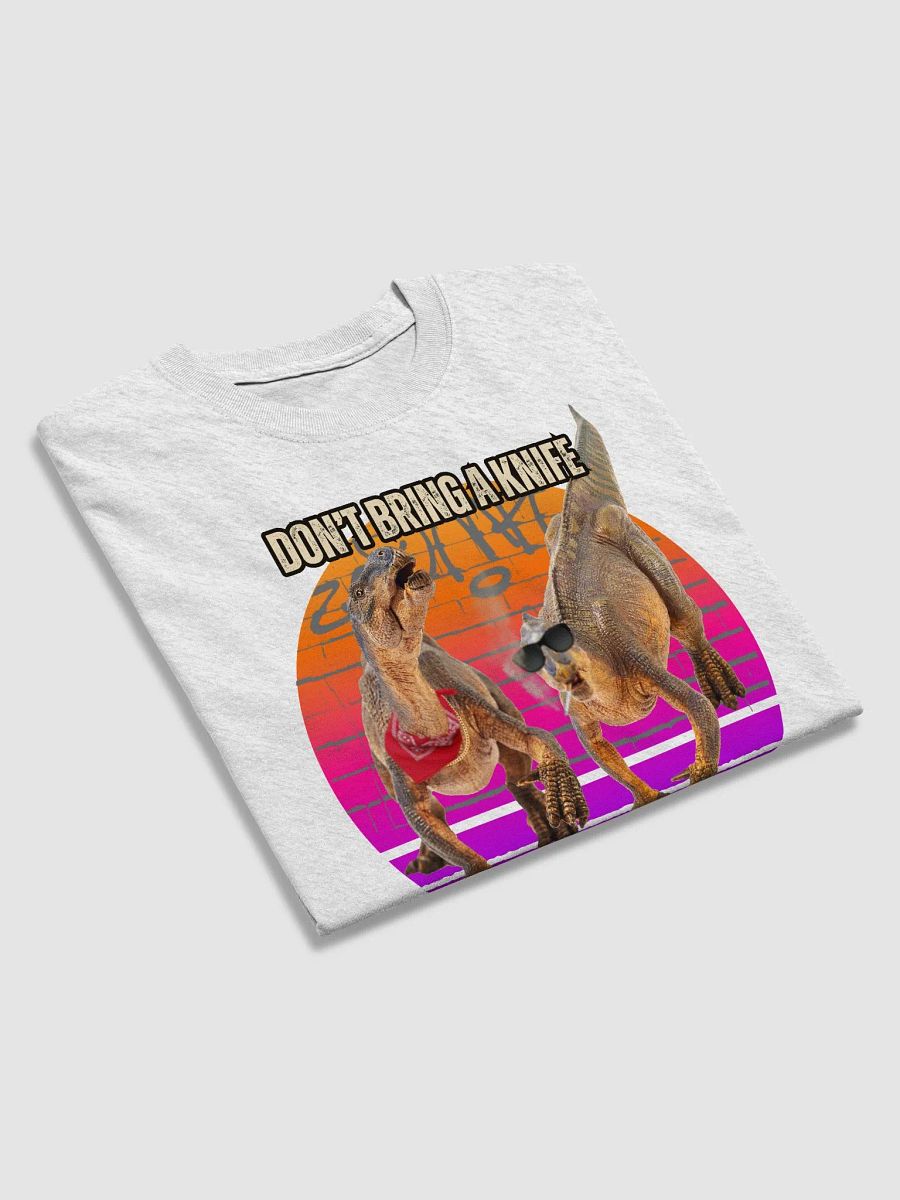 Iguanodon Fight - Don't Bring a Knife Dinosaur Shirt product image (29)