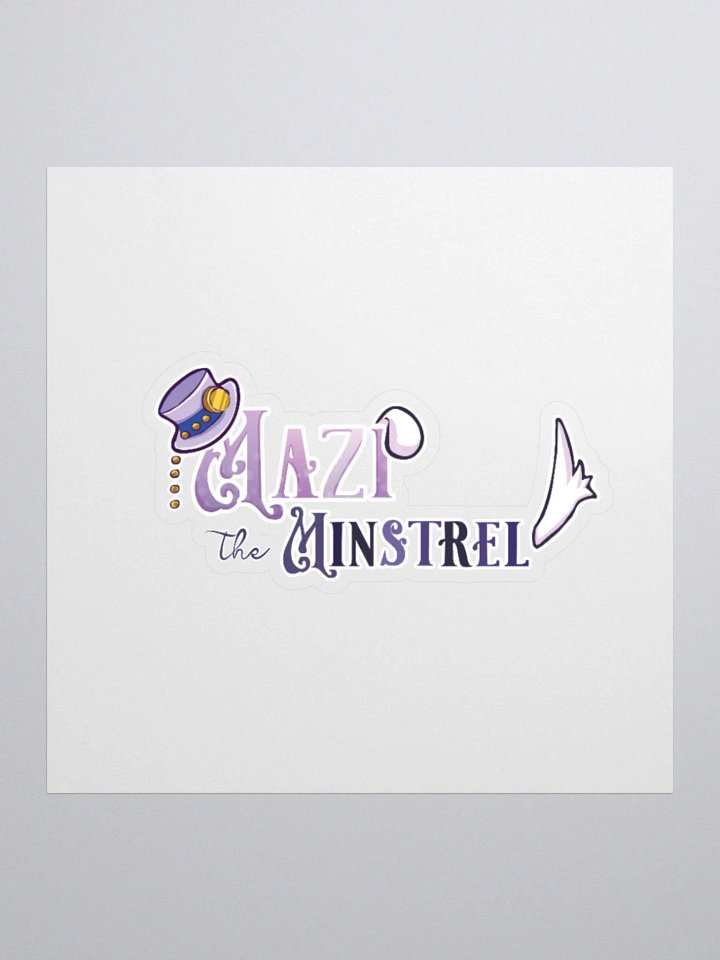 Mazi The Minstrel Logo Sticker product image (3)