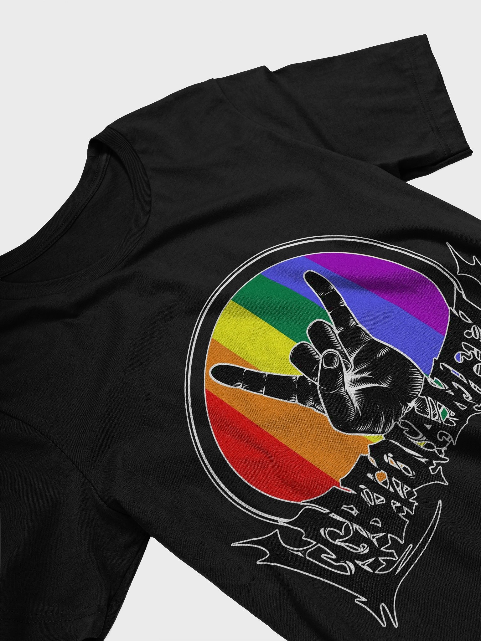 LGBTQIA Rainbow Metal Unisex Shirt product image (3)