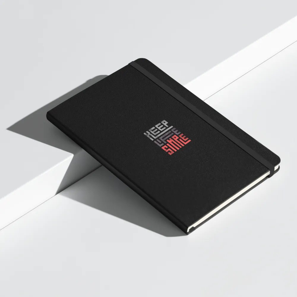 'Keep Life Simple' Hardcover Bound Notebook product image (9)