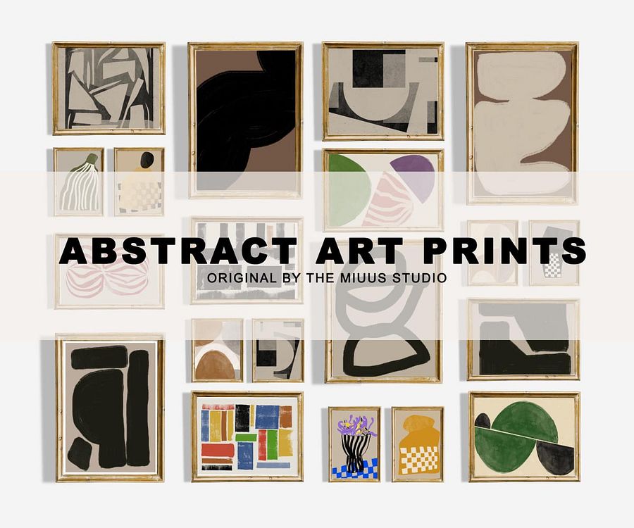Abstract Wall Art Gallery- Digital Product product image (1)