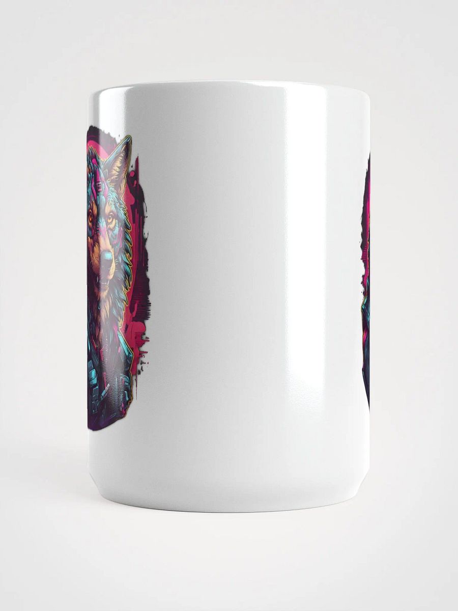 Neon Wolf Cyberpunk Mug product image (5)