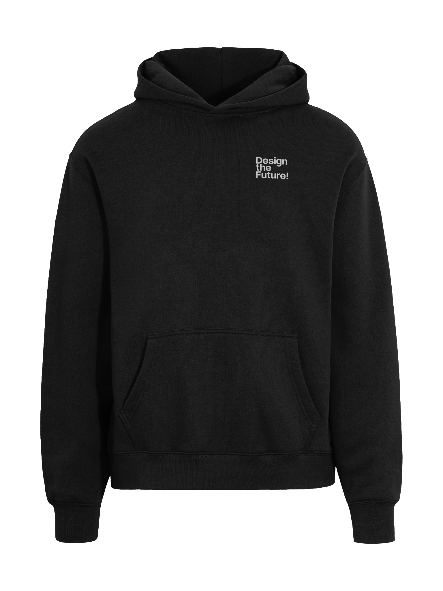 Design the Future: Technouveau - Black Hoodie product image (3)