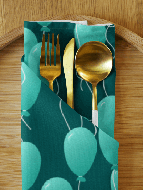 Set of Floating Balloons Party Time! Cloth Napkins product image (1)